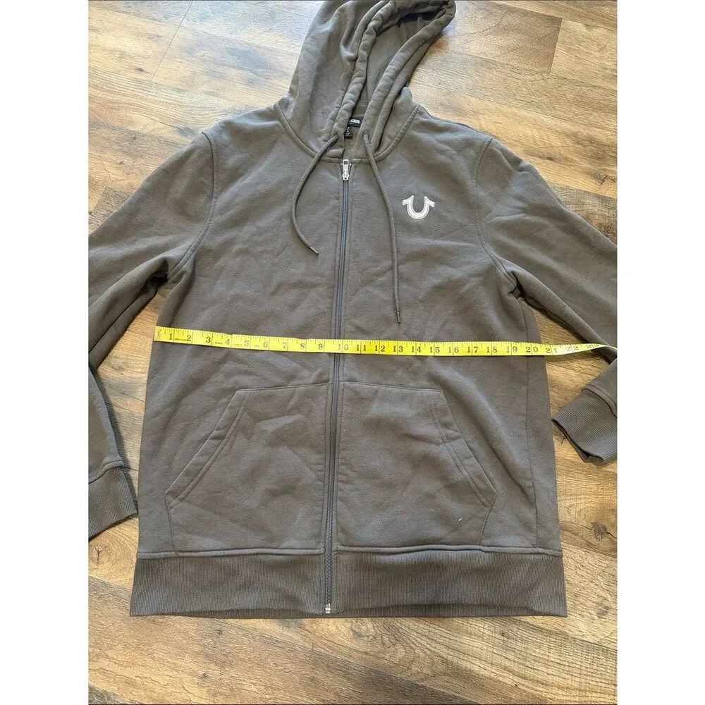 True religion zip up hoodie size large